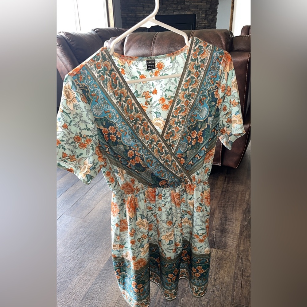 Floral V-Neck Dress
